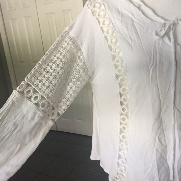 Zara white lace Boho style blouse - Picture 7 of 8